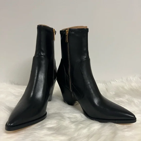 Michael Kors Dover Pointed Toe High Heel Bootie In black Size 10 NWOB
